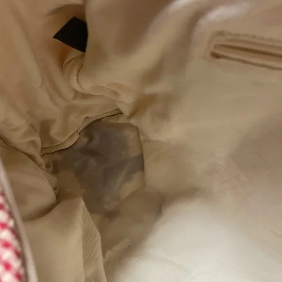 Vintage Ralph Lauren Red Travel Bags Set of 3 gingham - Picture 13 of 17